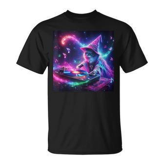 Plur Dj Vibes Trippy Cat Festival Edm Rave Essential Novelty T-Shirt - Monsterry CA