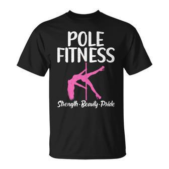 Pole Fitness Strength Beauty Pride Pole Dance T-Shirt - Monsterry UK