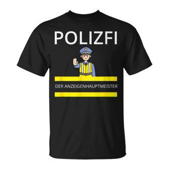 Polizfi Der Anzeigenhauptmeister Distributes Nodules Meme T-Shirt - Seseable