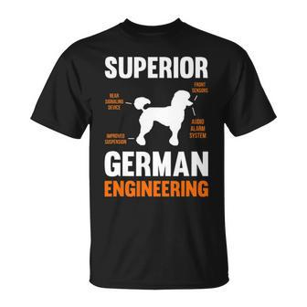Poodle Dog Superior German Engineering T-Shirt | Mazezy AU