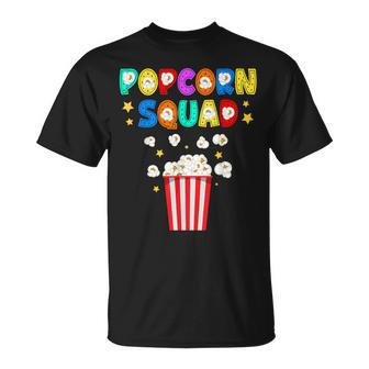 Popcorn Squad Movie Theater Lover Theatre Nerd Novelty T-Shirt - Seseable