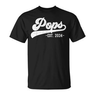 Pops Est 2024 Pops To Be New Pops T-Shirt - Seseable