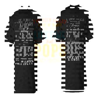 Pops Is My Favorite Name Father's Day Pops T-Shirt | Mazezy