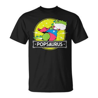 Popsaurus Pops From Grandchildren For Fathers Day T-Shirt - Monsterry DE