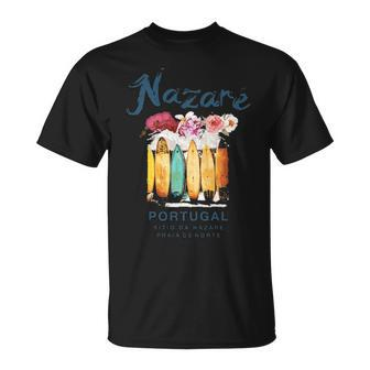 Portugal Nazare Surfing Vintage Retro T-Shirt | Mazezy DE