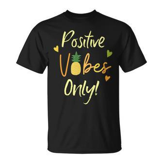 Positive Vibe Only Transfer Day Infertility Ivf Pineapple T-Shirt - Monsterry UK