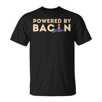 Powered By Bacon Bacon Lover & Foodie T-Shirt - Monsterry AU