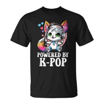 Powered By Kpop Items Bias Raccoon Merch K-Pop Merchandise T-Shirt - Monsterry AU