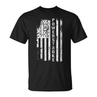 Powerstroke American Flag T-Shirt - Monsterry