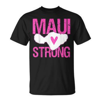 Pray For Maui Hawaii Strong Pink Lahaina Hawaiian Islands T-Shirt - Monsterry