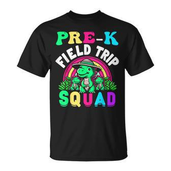 Pre-K Field Trip Squad Preschool Teacher Field Day School T-Shirt - Monsterry