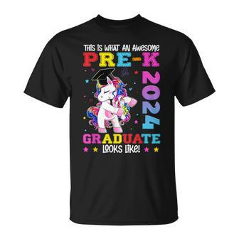 Pre-K Grad 2024 Unicorn Girls Preschool Graduation 2024 T-Shirt - Seseable