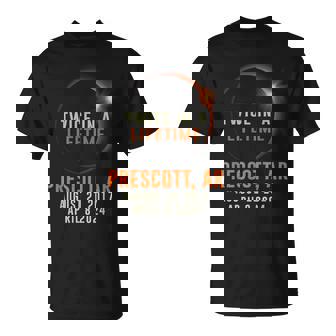 Prescott Arkansas Total Eclipse 2024 Twice In A Lifetime T-Shirt - Thegiftio