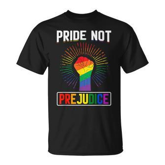 Pride Not Prejudice I Lgbt T-Shirt - Monsterry UK