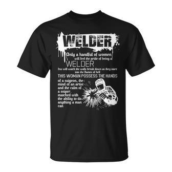 The Pride Of Being A Welder T-Shirt | Mazezy