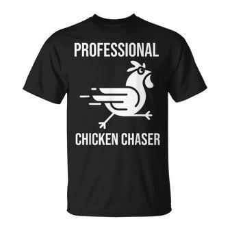 Professional Chicken Chaser Farmer Chicken Farm T-Shirt - Monsterry UK
