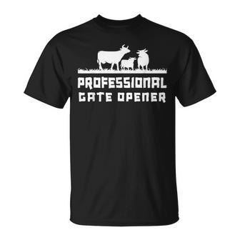 Professional Gate Opener Cows Animal Farm T-Shirt - Monsterry AU