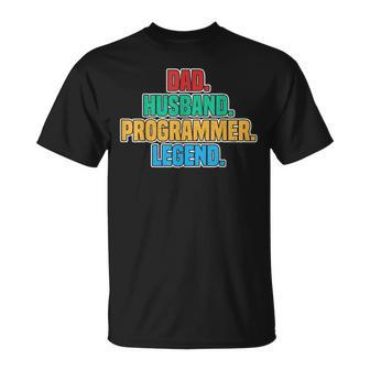 Programmer Dad Nerdy Computer Geeky Dad Database Papa Jokes T-Shirt - Monsterry AU