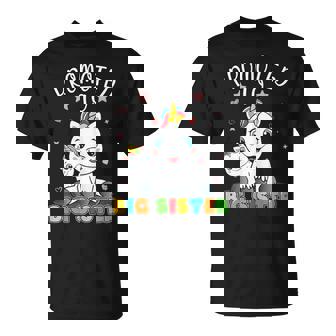 Promocionado A La Hermana Mayor Unicornio Hermano Niñas Futura Hermana Camiseta unisex - Regaloses