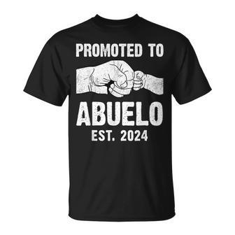 Promoted To Abuelo Est 2024 New Abuelo Father's Day T-Shirt - Seseable