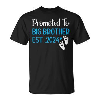 Promoted To Big Brother 2024 New Baby Coming Est 2024 T-Shirt - Thegiftio UK