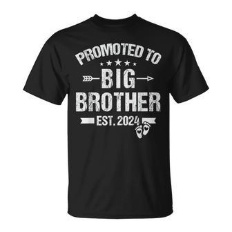 Promoted To Big Brother Est 2024 Bro Est 2024 T-Shirt - Thegiftio UK