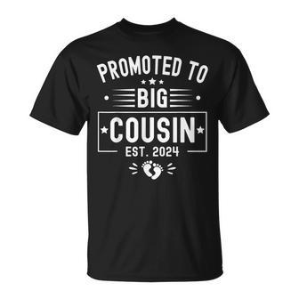 Promoted To Big Cousin Est 2024 Soon To Be Big Cousin 2024 T-Shirt - Seseable