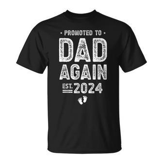 Promoted To Dad Again 2024 Soon To Be Dad T-Shirt - Monsterry