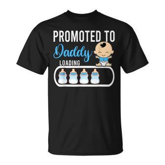 Promoted To Daddy Boy Pregnancy Announcement Dad Father Men T-Shirt - Monsterry UK