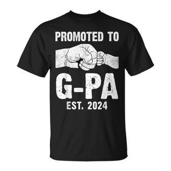 Promoted To G-Pa Est 2024 New G-Pa Father's Day T-Shirt - Seseable