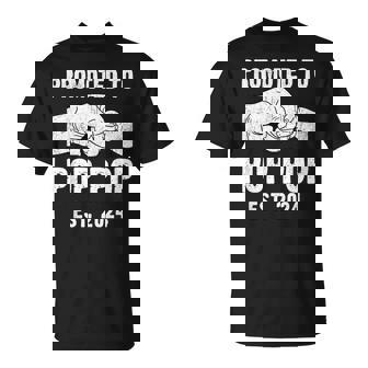 Promoted To Pop Pop Est 2024 New Pop Pop Father's Day T-Shirt | Mazezy