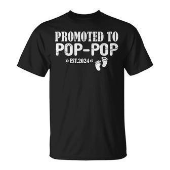 Promoted To Pop-Pop Est 2024 New Pop-Pop T-Shirt | Mazezy