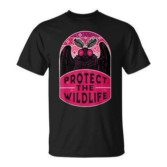Protect The Wildlife Mothman Vintage Cryptid T-Shirt | Mazezy UK