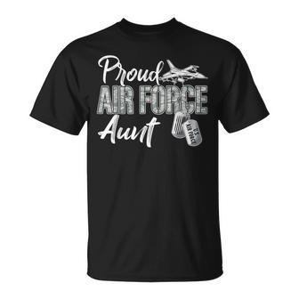 Proud Air Force Aunt Air Force Graduation Usaf Aunt T-Shirt - Monsterry CA