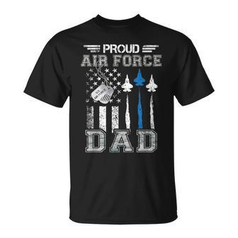Proud Air Force Dad Us Air Force Graduation Dad T-Shirt - Monsterry DE