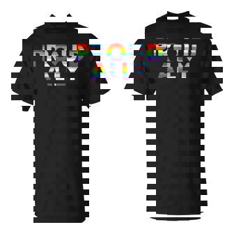 Proud Ally Trans Gay Lesbian Transgender Pride Lgbtq Support T-Shirt - Thegiftio UK