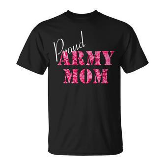 Proud Army Mom Pink Digital Camo T-Shirt - Monsterry CA