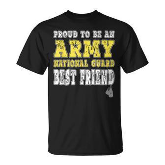 Proud To Be An Army National Guard Best Friend Military T-Shirt - Monsterry DE