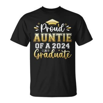 Proud Auntie Of A 2024 Graduate Senior Graduation Women T-Shirt - Monsterry