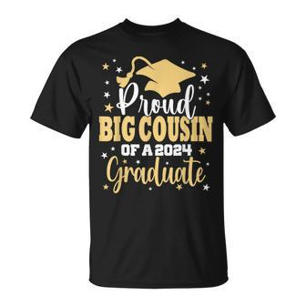 Proud Big Cousin Of A 2024 Graduate Class Senior Graduation T-Shirt - Monsterry