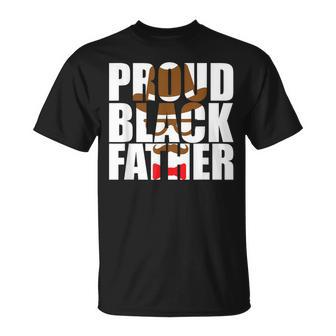 Proud Black Dad Father's Day Black History Month Dad T-Shirt - Monsterry DE