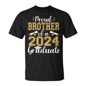 Proud Brother Of A Class Of 2024 Graduate Senior Graduation T-Shirt | Mazezy