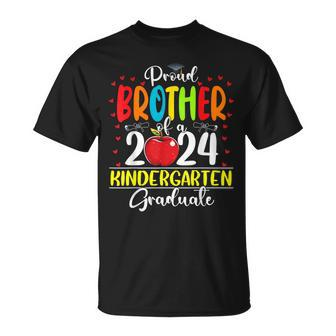 Proud Brother Of A Class Of 2024 Kindergarten Graduate T-Shirt - Seseable