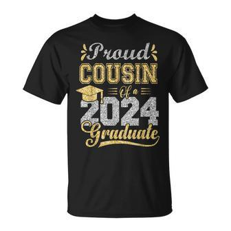 Proud Cousin Of A 2024 Graduate Graduation Senior 2024 T-Shirt - Monsterry