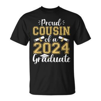 Proud Cousin Of A Class Of 2024 Graduate Senior Graduation T-Shirt | Mazezy