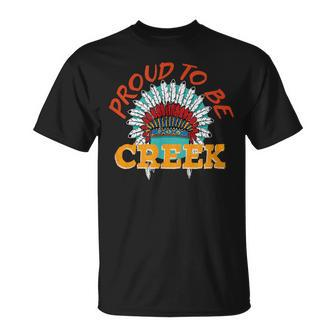 Proud To Be Creek Native American Heritage T-Shirt - Monsterry