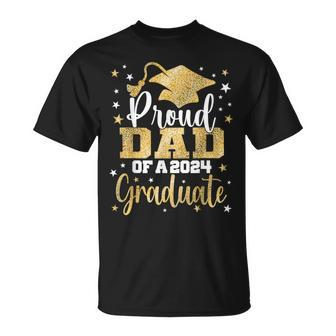 Proud Dad Of A 2024 Graduate Class Senior Graduation T-Shirt - Monsterry AU