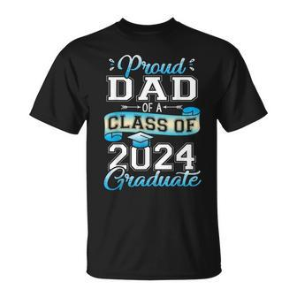 Proud Dad Of A Class Of 2024 Graduate Senior 2024 T-Shirt - Monsterry DE