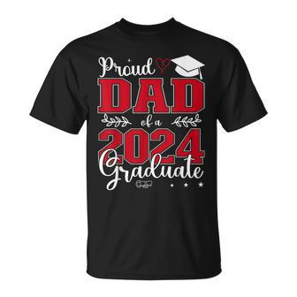 Proud Dad Of A Class Of 2024 Graduate For Graduation T-Shirt - Monsterry CA