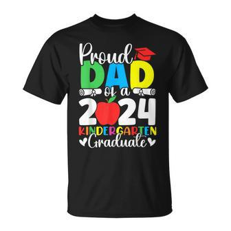 Proud Dad Of Class Of 2024 Kindergarten Graduate Graduation T-Shirt - Monsterry DE